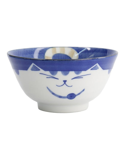 Kawaii Neko Cat Tayo Bowl 13x6.5cm Blue