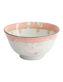 Kawaii Neko Cat Tayo Bowl 13x6.5cm Pink