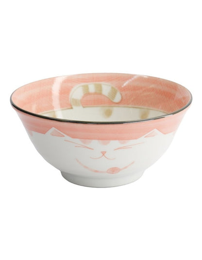 Kawaii Neko Cat Tayo Bowl 15x7cm Pink