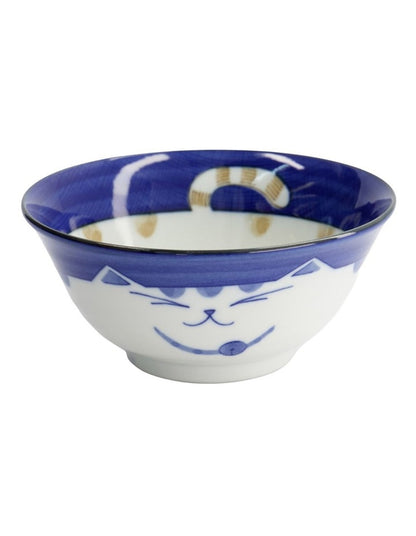 Kawaii Neko Cat Tayo Bowl 15x7cm Blue