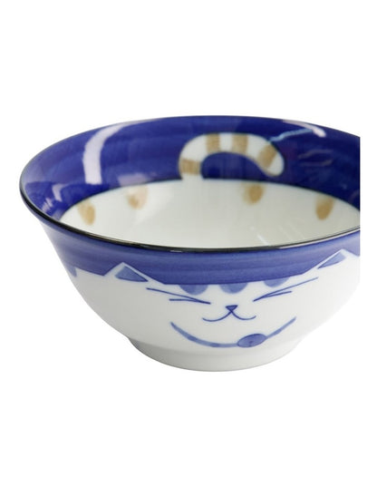 Kawaii Neko Cat Tayo Bowl 15x7cm Blue