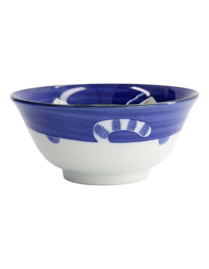 Kawaii Neko Cat Tayo Bowl 15x7cm Blue