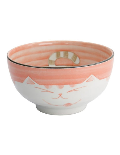 Kawaii Neko Cat Bowl 16x8.5cm Pink