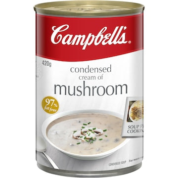 Campbell's Condensed Soup Cream of Mushroom 420g