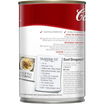 Campbell's Condensed Soup Cream of Mushroom 420g