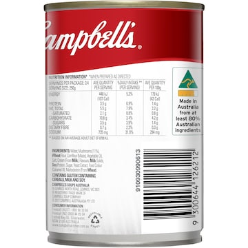 Campbell's Condensed Soup Cream of Mushroom 420g