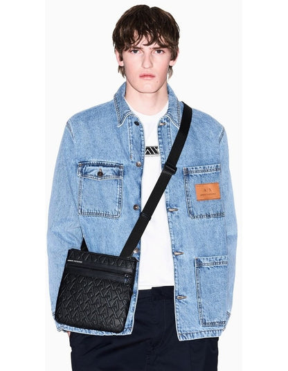 LIAM FLAT CROSSBODY BLACK