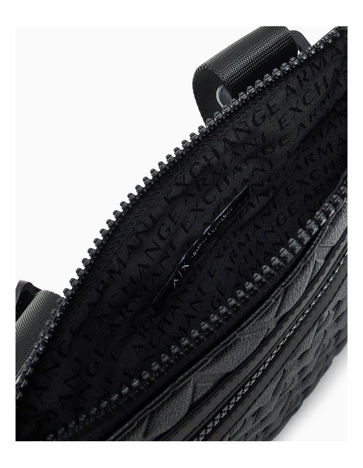 LIAM FLAT CROSSBODY BLACK