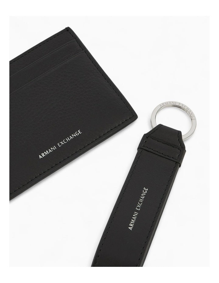 PLAIN LEATHER GIFT SET BLACK