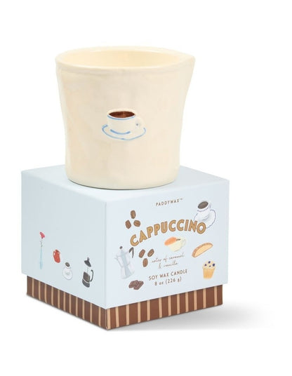Bistro 8oz Ceramic with Embossed Printed Box in Cappuccino