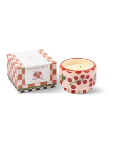A dopo 24 oz Ceramic Tomato Vine Candle - Heirloom Tomato