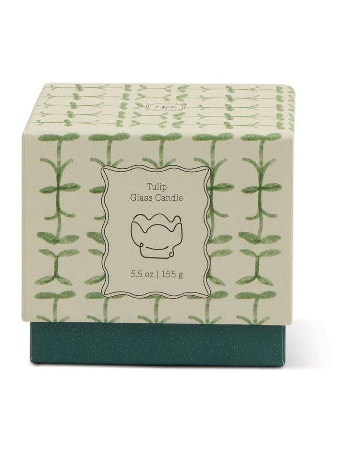 Tulip 5.5oz Glass Candle - Verbena & Lemongrass