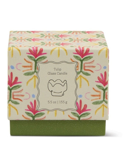 Tulip 5.5oz Glass Candle - Bronzed Gardenia