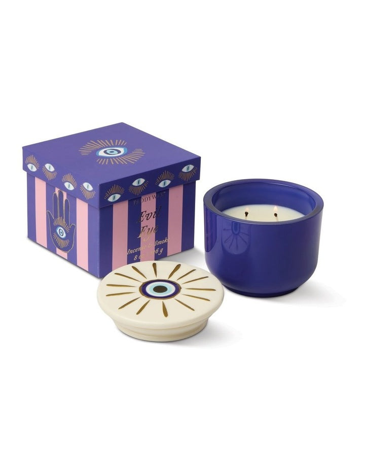 Charmed 8oz Blue Glass - Incense & Smoke