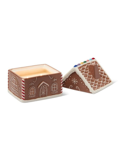Gingerbread 9.5oz Ceramic House Candle - Gingerbread