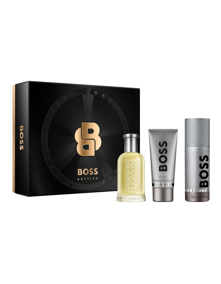 Bottled Eau de Toilette for Men, Deodorant Spray and Shower Gel Trio Gift Set