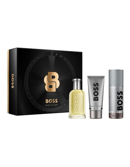 Bottled Eau de Toilette for Men, Deodorant Spray and Shower Gel Trio Gift Set
