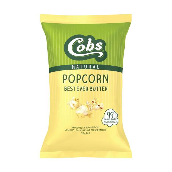 COBS POPCORN BUTTER GLUTEN FREE 90G
