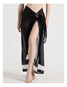 Giselle Sarong in Black/White