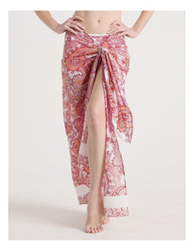 Giselle Sarong in White Paisley