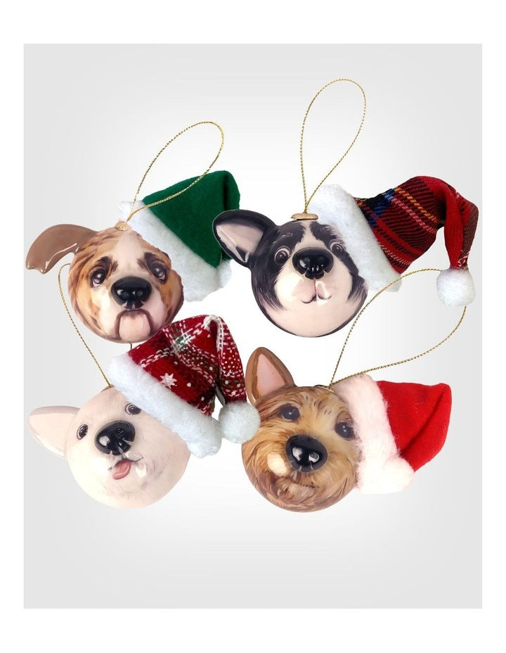 Ornament Set Party Dogs