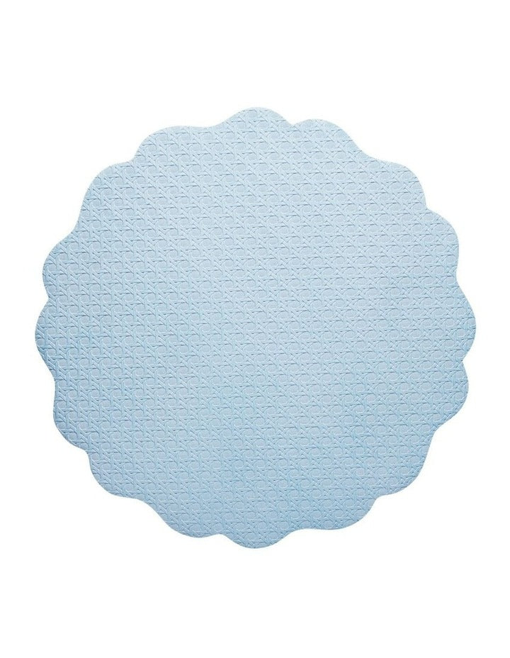 Banda Leather Look Placemat 38cm in Blue