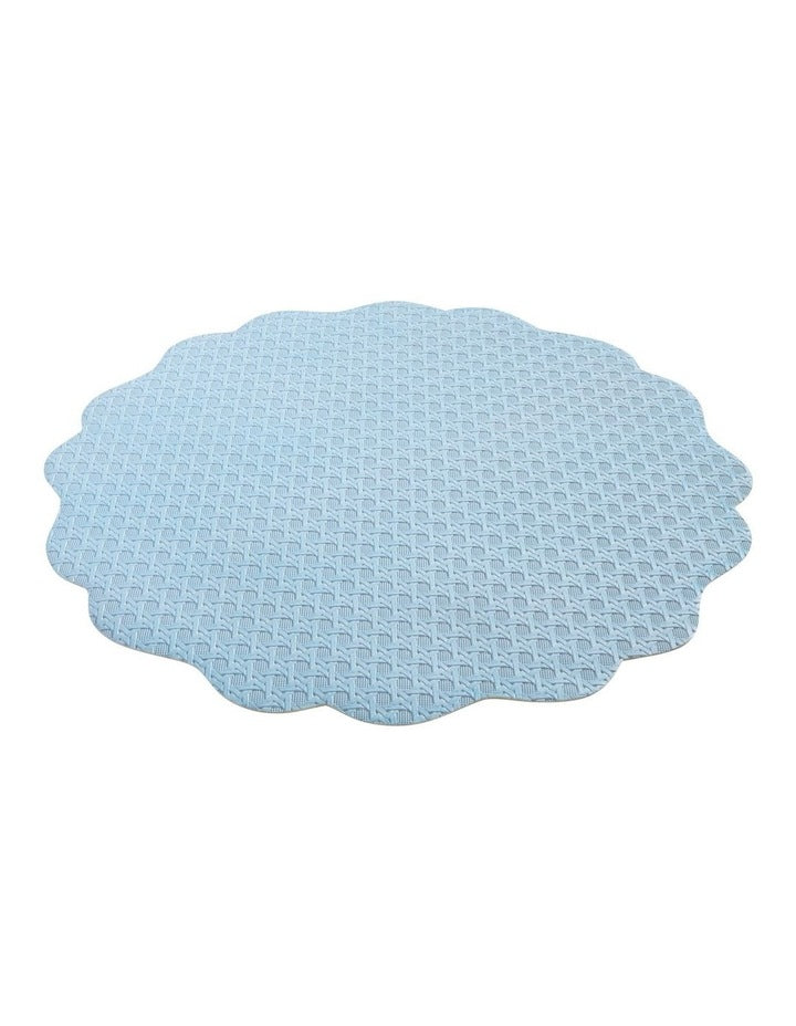 Banda Leather Look Placemat 38cm in Blue