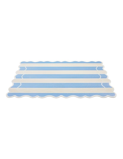 Banda Stripes Scallop Placemat 45x30cm Blue