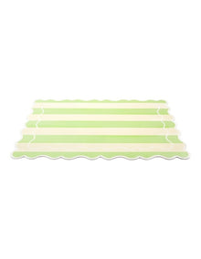 Banda Stripes Scallop Placemat 45x30cm Mint