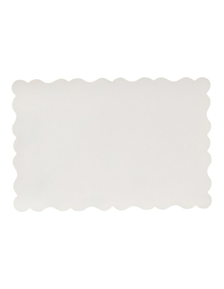 Banda Stripes Scallop Placemat 45x30cm Butter