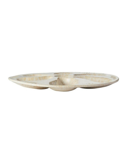 Il Mare Embossed Oyster Platter 25cm Sand