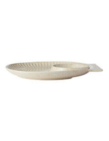 Il Mare Embossed Chip & Dip Platter 32cm Sand