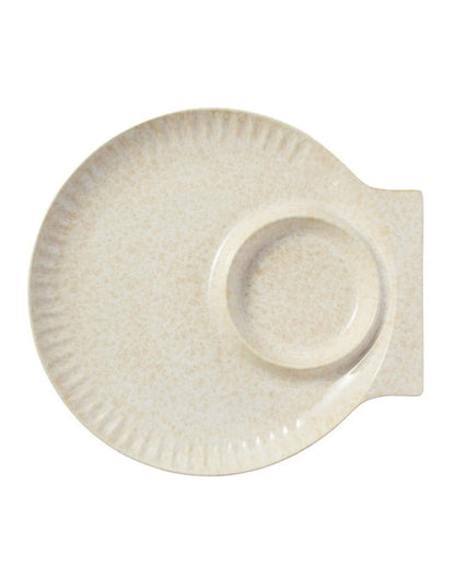 Il Mare Embossed Chip & Dip Platter 32cm Sand
