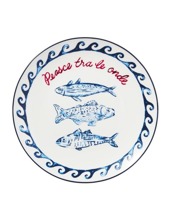 Aperitivo Club Sirena Coupe Side Plate Pesce 20cm
