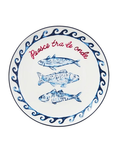 Aperitivo Club Sirena Coupe Side Plate Pesce 20cm