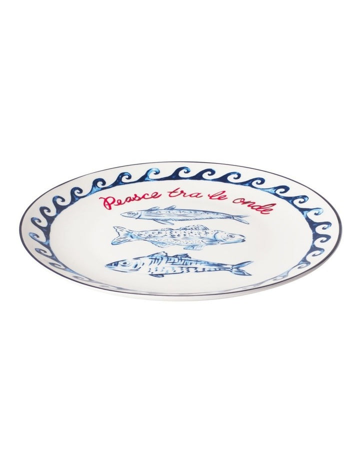 Aperitivo Club Sirena Coupe Side Plate Pesce 20cm