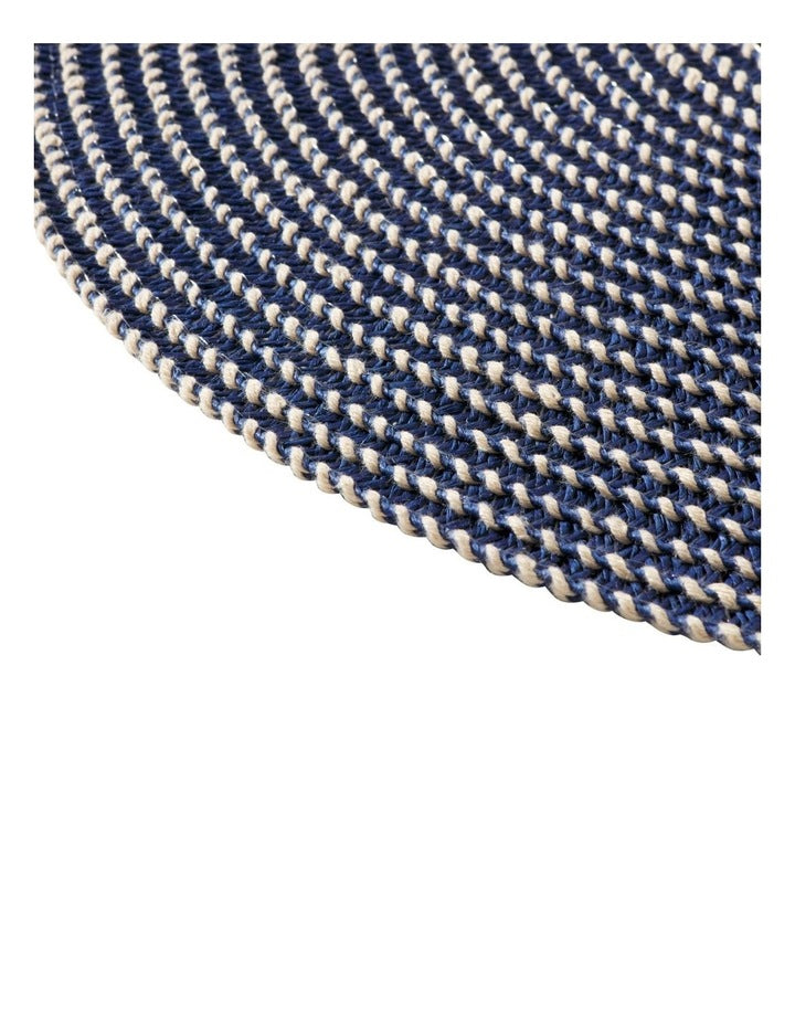 Cala Woven Placemat 36cm Navy