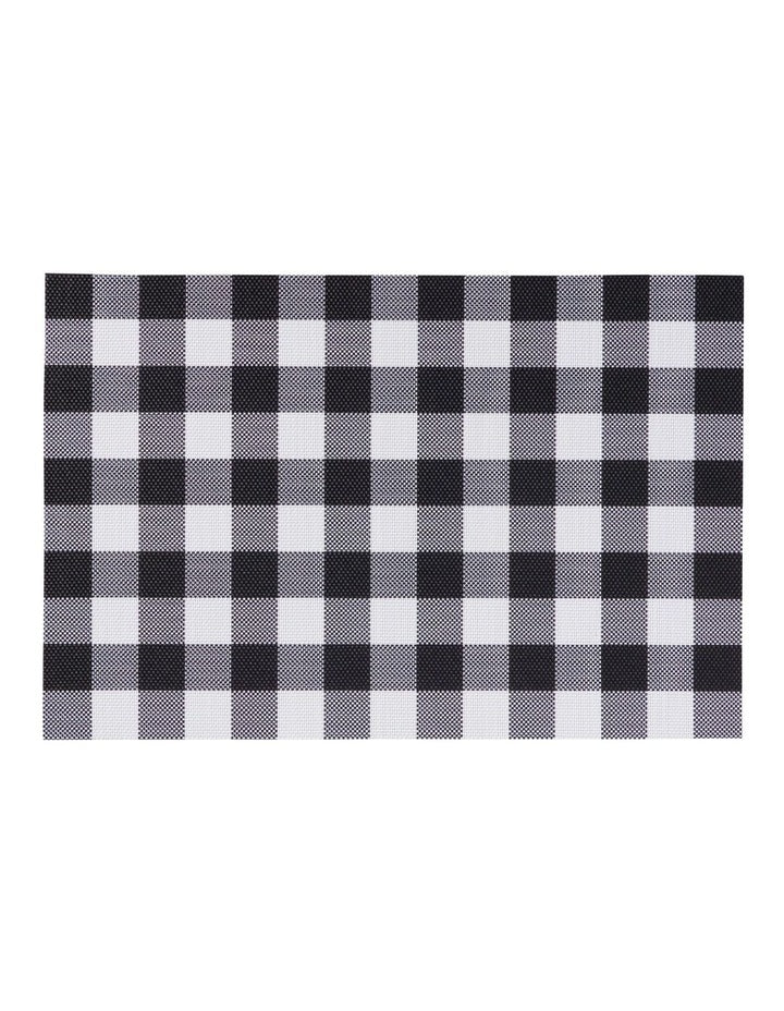 Trattoria Placemat 45x30cm Black Check
