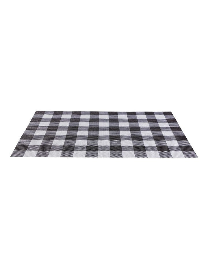 Trattoria Placemat 45x30cm Black Check