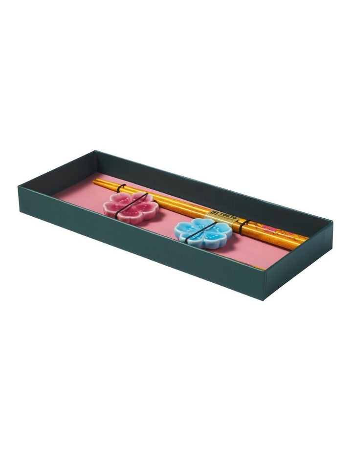 Chopstick Fujisakura Chopsticks with Rest 4pc Gift Boxed Assorted