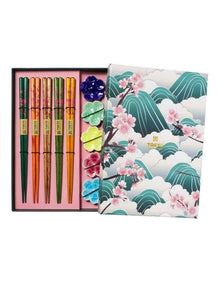 Chopstick Fujisakura Chopsticks with Rest 10pc Gift Boxed Assorted