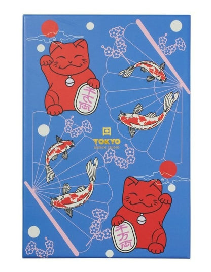 Chopstick Lucky Cat Chopsticks with Rest Hanami 10pc Gift Boxed Assorted