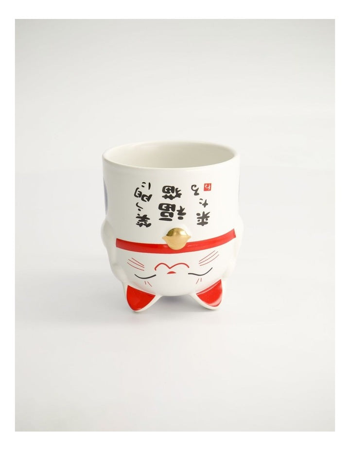 Mug Mountain Mug 380ML Lucky Cat Blue Gift Boxed