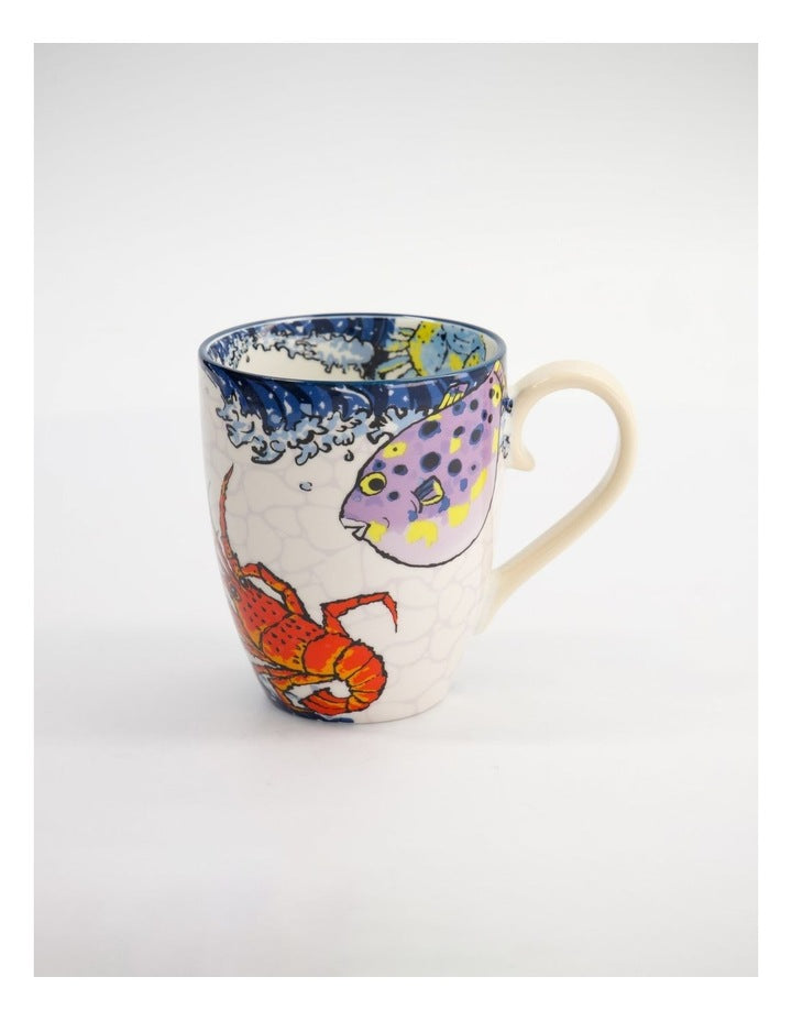 Mug Mountain Mug 380ML Seafood Cream Gift Boxed