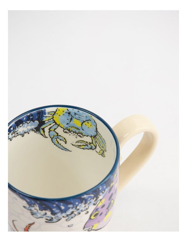 Mug Mountain Mug 380ML Seafood Cream Gift Boxed
