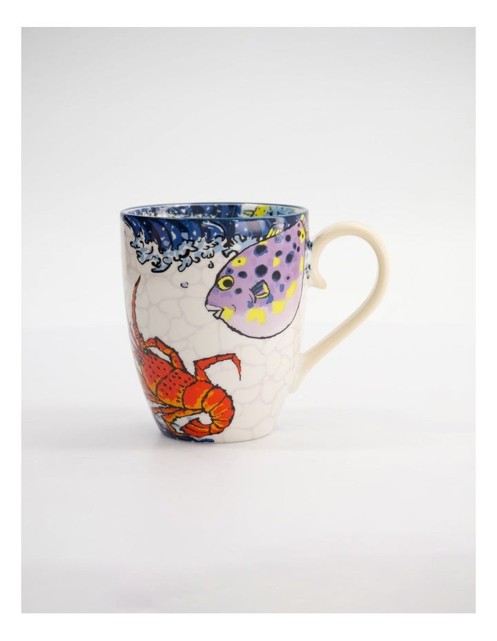 Mug Mountain Mug 380ML Seafood Cream Gift Boxed