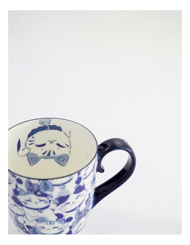 Mug Mountain Mug 380ML Maneko Blue Gift Boxed