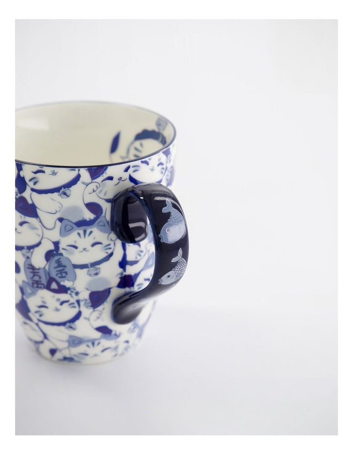 Mug Mountain Mug 380ML Maneko Blue Gift Boxed