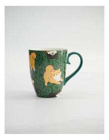 Mug Mountain Mug 380ML Shiba Dog Green Gift Boxed