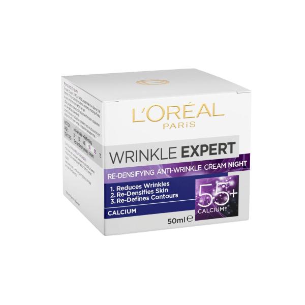 L'OREAL DERMO EXPERTISE WRINKLE EXPERT  NIGHT 55 PLUS 50ML